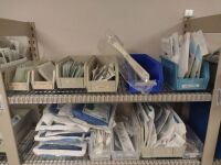 CONTENTS OF RACK TO INCLUDE (RACK NOT INCLUDED): SURGICAL GOWNS, SITE-RITE PROBE COVERS, ABDOMINAL PADS…