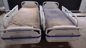 LOT OF (2) STRYKER 3005 S3 HOSPITAL BEDS WITH HEAD & FOOTBOARD (CHAPERONE WITH ZONE CONTROL, BED EXIT, SCALE) (IBED AWARENESS)