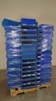 AKROBINS/QUANTUAM STORAGE LOT OF PLASTIC BINS