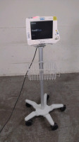 PHILIPS INTELLIVUE MP20 JUNIOR PATIENT MONITOR ON ROLLING STAND