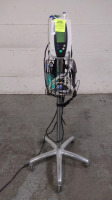 WELCH ALLYN 420 SERIES VITAL SIGNS MONITOR ON ROLLING STAND