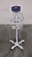 WELCH ALLYN 53STP VITAL SIGNS MONITOR ON ROLLING STAND