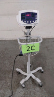 WELCH ALLYN 53STO VITAL SIGNS MONITOR ON ROLLING STAND