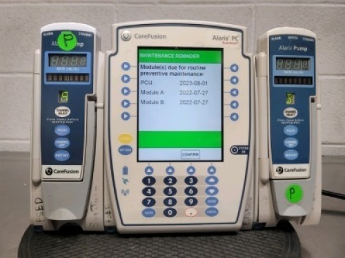 ALARIS 8015 INFUSION PUMP W/8100 MODULES