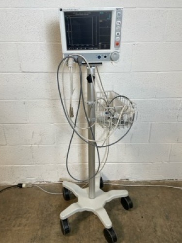 EDWARD LIFESCIENCES VIGILANCE II PATIENT MONITOR ON ROLLING STAND