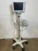 EDWARD LIFESCIENCES VIGILANCE II PATIENT MONITOR ON ROLLING STAND