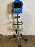 GE DINAMAP PRO 1000 PATIENT MONITOR ON ROLLING STAND