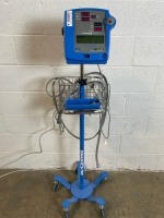 CRITIKON DINAMAP PRO 300 PATIENT MONITOR ON ROLLING STAND