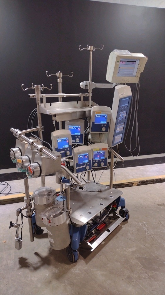 STOCKERT S5 BLOOD PERFUSION SYSTEM WITH 6 ROLLER PUMPS, TERUMO CDI 5000 ...