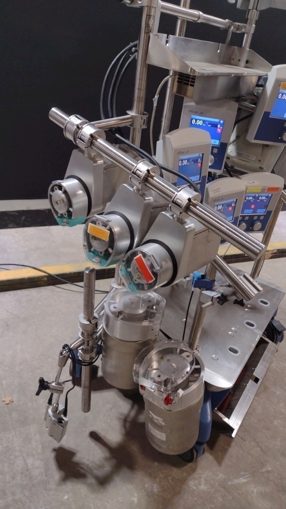 STOCKERT S5 BLOOD PERFUSION SYSTEM WITH 6 ROLLER PUMPS, TERUMO CDI 5000 ...