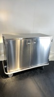 MOBILE STAINLESS STEEL STORAGE CABINET