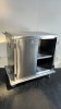 MOBILE STAINLESS STEEL STORAGE CABINET