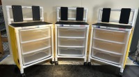 LOT OF (3) SUPPLY CARTS