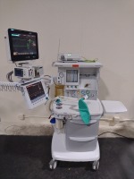 GE DATEX-OHMEDA AESPIRE VIEW ANESTHESIA MACHINE WITH (06.20 SOFTWARE VERSION) PHILIPS INTELLIVUE MX700, INTELLIVUE X2 PATIENT MONITORS AND M1019A GAS MODULE