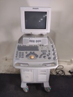 PHILIPS EN VISOR ULTRASOUND MACHINE (SERIAL# USO0507310) (DOM: 10/2005)