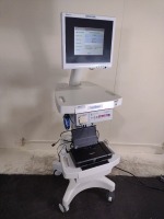 TRANSONIC HT353 OPTIMA FLOW-QC WITH CANON IP110 PRINTER AND MONITOR ON CART