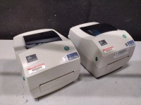 LOT OF (2) ZEBRA TLP3842 THERMAL PRINTERS