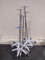 LOT (5) OF IV POLES