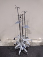 LOT (5) OF IV POLES