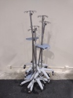 LOT (5) OF IV POLES