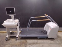 GE CASE STRESS TEST WORKSTATION WITH T2100 TREADMILL