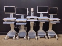 LOT OF (5) COMPUTER CARTS