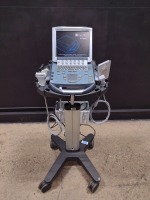 SONOSITE M-TURBO PORTABLE ULTRASOUND MACHINE WITH 2 PROBES (HFL38, P21) (SERIAL# 039YMD) (DOM: 12/2007)