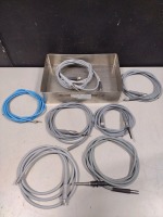 LOT OF FIBER OPTIC LIGHT CABLES