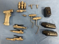 HALL MICRO DRIVER SET: MICROFREE 8500SB SAGITAL SAW, MICROFREE PRO8200SB MINI BONE DRIVER, MICROFREE PRO8300SB OSCILLATING SAW, MICROFREE PRO8000SB HIGH SPEED DRILL, BITS, CHUCKS AND BATTERY LOCATED AT 2100 DORCHESTER AVE. DORCHESTER, MA 02124