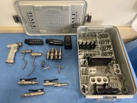 HALL MICRO DRIVER SET: MICROFREE 8500SB SAGITAL SAW, MICROFREE PRO8200SB MINI BONE DRIVER, MICROFREE PRO8300SB OSCILLATING SAW, MICROFREE PRO8000SB HIGH SPEED DRILL, BITS, CHUCKS AND BATTERY LOCATED AT 2100 DORCHESTER AVE. DORCHESTER, MA 02124