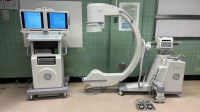 GE OEC 9900 ELITE C-ARM SYSTEM WITH 9 INCH II SUPER C TO INCLUDE DUAL MONITOR WORKSTATION WITH HAND CONTROL & FOOTSWITCH (SERIAL# ES-1329) (DOM: 3/2010) LOCATED AT 2100 DORCHESTER AVE. DORCHESTER, MA 02124