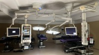 SKYTRON AURORA II SURGICAL LIGHT, CEILING MOUNTED WITH MONITOR ARM AND BRIDGE POWER CORPORATION 24" MONITOR (QTY. 2) WITH WALL CONTROLLER LOCATED AT 2100 DORCHESTER AVE. DORCHESTER MA 02124