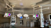 SKYTRON AURORA II SURGICAL LIGHT, CEILING MOUNTED WITH MONITOR ARM AND BRIDGE POWER CORPORATION 24" MONITOR (QTY. 2) WITH WALL CONTROLLER LOCATED AT 2100 DORCHESTER AVE. DORCHESTER MA 02124