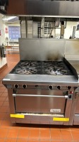 COMMERCIAL STOVE TOP (4-BAY) WITH OVEN LOCATED AT 200 GROTON RD. AYER MA 01432