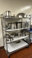 FOOD PREP, DISPLAY AND DELIVERY WARE WITH CART LOCATED AT 200 GROTON RD. AYER MA 01432