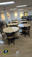 CAFETERIA TABLE, CIRCULAR, 39" (QTY. 7) WITH 18 CHAIRS LOCATED AT 200 GROTON RD. AYER MA 01432