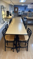 CAFE TABLES, 42" X 27" X 36" WITH 4 CHAIRS (QTY. 2) LOCATED AT 200 GROTON RD. AYER MA 01432