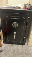 BARSKA FLOOR SAFE, PUSH BUTTON LOCK (LOCKED, NO COMBINATION AVAILABLE) LOCATED AT 200 GROTON RD. AYER MA 01432