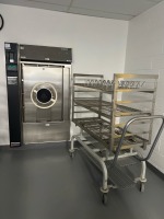 AMSCO EAGLE 3043 VACAMATIC STERILIZER WITH TRANSFER CART LOCATED AT 200 GROTON RD. AYER MA 01432