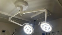 AMICO ICE30M 160 DUAL HEAD CENTER MOUNT SURGICAL LIGHTS LOCATED AT 200 GROTON RD. AYER MA 01432