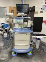 DRAGER FABIUS GS PREMIUM 8607000-41 ANESTHESIA MACHINE WITH INTELLIVUE MX700 MONITOR, INTELLIVUE MX700 MONITOR, INTELLIVUE G5- M1019A GAS MONITOR, INTELLIVUE X2 MONITOR, CAPSULE MONITOR, DRAGER VAPOR 2000 SEVOFLURANE GAS AND ISOTEC 5 ISOFLURANE LOCATED AT