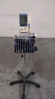 OMRON HEM-907XL BP MONITOR ON ROLLING STAND