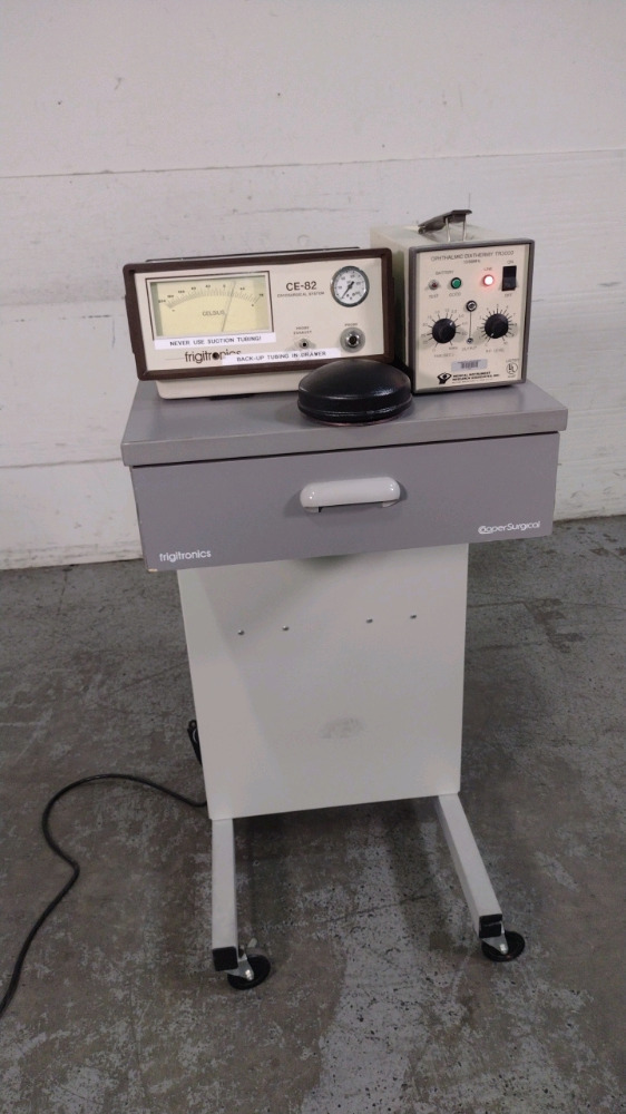 FRIGITRONICS CE-82 CRYOSURGICAL SYSTEM WITH OPHTHALMIC DIATHERMY TR3000 ...