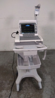 GE MAC 5500 ECG/EKG MACHINE WITH CAM HD ACQUISITION MODULE ON ROLLING CART