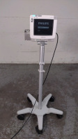 PHILIPS INTELLIVUE MP5T PATIENT MONITOR ON ROLLING STAND