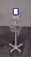 WELCH ALLYN SPOT LXI VITAL SIGNS MONITOR ON ROLLING STAND