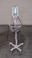 WELCH ALLYN VITAL SIGNS MONITOR ON ROLLING STAND