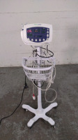 WELCH ALLYN 53STP VITAL SIGNS MONITOR ON ROLLING STAND