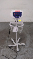 WELCH ALLYN 53SOO VITAL SIGNS MONITOR ON ROLLING STAND