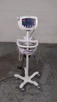 WELCH ALLYN 53NTO VITAL SIGNS MONITOR ON ROLLING STAND